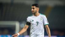 CAIRO, EGYPT - JUNE 23: Riyad Karim Mahrez of Algeria looks on during the 2019 Africa Cup of Nations Group C match between Algeria and Kenya at 30 June Stadium on June 23, 2019 in Cairo, Egypt. (Photo by Sebastian Frej/MB Media/Getty Images)