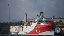 سفينة التنقيب التركية أوروتش رئيس/ فرانس برس