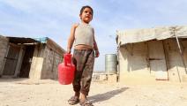 تعاني المخيمات أزمة مياه (أحمد الأطرش/ فرانس برس)
