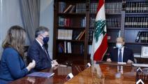 الرئيس اللبناني يستقبل الوسيط الأميركي-تويتر