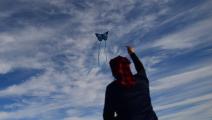 تطيير لعبة هوائية بجانب المحيط (مارك ماكيلا/  Getty )