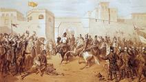 (رسم توضيحي للحرب المغربية الإسبانية عام 1860)