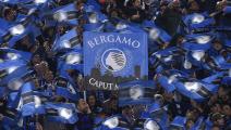Atalanta supporters during the Italian Cup Final match between Atalanta and Lazio at Stadio Olimpico, Rome, Italy on 15 May 2019. (Photo by Giuseppe Maffia/NurPhoto via Getty Images)