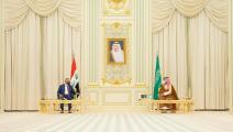 رئيس الوزراء العراقي يلتقي ولي العهد السعودي(تويتر)