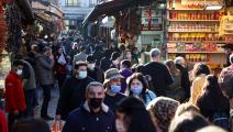 أسواق إسطنبول شهدت عمليات شراء محمومة في أعياد نهاية السنة  رغم كورونا