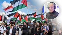 GLASGOW, SCOTLAND - MAY 16: Protestors have gathered in solidarity with the people of Palestine amid ongoing conflict in Gaza on May 16, 2021 in Glasgow, Scotland. The demonstration comes amid spiraling violence in Israel and Palestine and after yesterday's Palestinian Nakba (Catastrophe) Day, which commemorates the expulsion of Arabs from their homes in the 1948 war that forged modern Israel. (Photo by Jeff J Mitchell/Getty Images)