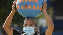  تظاهرة في السلفادور في يوم الأرض رفضاً للاحتباس الحراري (إيميرسون فلوريس/ Getty)