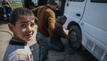 إصلاح سيارات في سورية/Getty