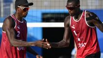 الكرة الطائرة الشاطئية "الأولمبية": بداية قوية للثنائي القطري