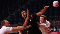 كرة اليد الأولمبية: مصر تسقط أمام بطل العالم الدنمارك بفارق كبير