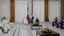 الأمير تميم يلتقي الرئيس العراقي