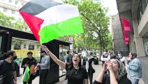 تظاهرة لفلسطينيين في لندن (ويتور شمايزلور/ الأناضول)