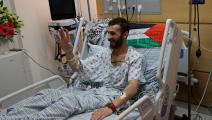 الغضنفر أبو عطوان تعرض لأذى كبير خلال إضرابه عن الطعام (عباس موماني/ فرانس برس)