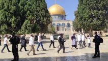 اقتحام مستوطنين إسرائيليين للمسجد الأقصى (فيسبوك)