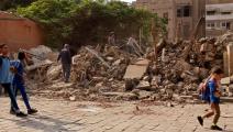 إزالة مساكن قديمة في شارع المعز- مصر (تويتر)