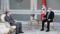 قيس سعيد/يوسف بوزاخر رئيس المجلس الأعلى للقضاء/الرئاسة التونسية/فيسبوك