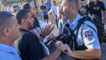 اشتباكات بين الشرطة الإسرائيلية وفلسطينيين (أحمد غرابلي/ الأناضول)
