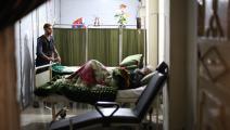 أحد مرضى السرطان يعالج في مستشفى في سورية (عامر المحيباني/ الأناضول)