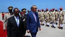 أردوغان مع الرئيس الصومالي حسن شيخ محمود (Getty)