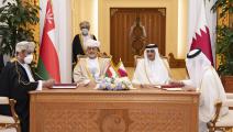 أمير قطر وسلطان عمان (الديوان الأميري القطري)