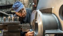 A small downtown ironworks run by one person. He is lathe and president. He loves work so much that he works almost without holidays. As long as his body lasts, he will remain active for the rest of his life. I have great respect for him.