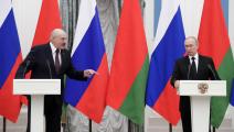 بوتين حذر حليفه لوكاشينكو من التلاعب بأنبوب الغاز الروسي إلى أوروبا (Getty)