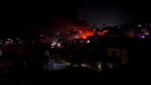 انفجار مخزن أسلحة لحماس بمخيم البرج الشمالي جنوبي لبنان/لقطة فيديو