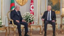 سعيد يستقبل تبون في قصر قرطاج (الرئاسة التونسية/ فيسبوك)