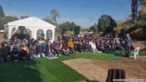 صلاة الجمعة في مقبرة القسام في بلد الشيخ في حيفا (العربي الجديد)