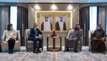 وزير الخارجية القطرية الشيخ محمد بن عبد الرحمن آل ثاني يلتقي غير بيدرسون - تويتر - حساب الوزير