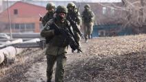 القوات الروسية في مدينة ألماتا الكازاخية (فاليري شاريفولين/Getty)