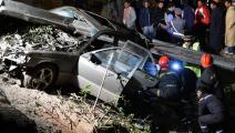 موقع حادث مروري خلّف قتلى في أغادير (فاضل سنّا/ فرانس برس)