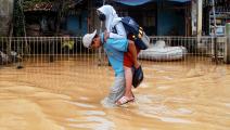 شهدت إندونيسيا فيضانات مؤخراً (تيمور ماتاهاري/ فرانس برس)