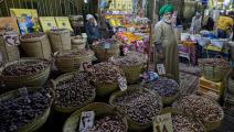 سوق في القاهرة، الأربعاء الماضي (خالد دسوقي/فرانس برس)
