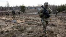 جنود أميركيون في لاتفيا، 8 مارس الحالي (باوليوس بيليكيس/Getty)