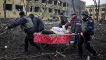 قصف مستشفى الأطفال والتوليد في ماريوبول في أوكرانيا (تويتر)