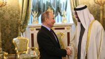 لقاء بين بوتين وولي عهد أبوظبي محمد بن زايد في عام 2017 (getty)