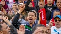 تظاهرة ضد إجراءات سعيّد في تونس، 10 إبريل (ياسين القائدي/الأناضول)