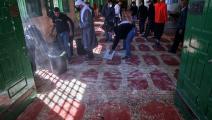 اعتداءات قوات الاحتلال بالمسجد الأقصى (أحمد غرابلي/ فرانس برس)