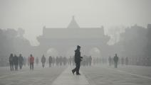 ضباب دخاني في الصين (وانغ جاو/ فرانس برس)
