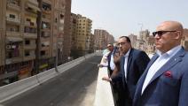 جسر الفريق كمال عامر الحر يمر بين المنازل في القاهرة (مجلس الوزراء/فيسبوك)