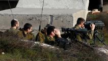 جنود إسرائيليون في الجولان المحتل، فبراير 2018 (جلاء مرعي/فرانس برس)