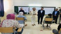 هيفاء النجار تتفقد سير الامتحانات (وزارة الثقافة الأردنية)