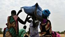 نساء وغذاء في جنوب السودان (طوني كارومبا/ فرانس برس)