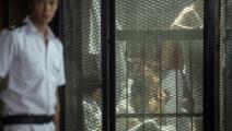 معتقلون في قاعة محكمة في مصر (محمد الشاهد/ فرانس برس)