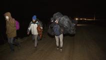 مهاجرون غير نظاميين عند الحدود التركية اليونانية (جم تكسين أوغلو/ Getty)