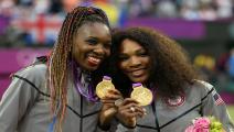 Venus and Serena Williams celebrate