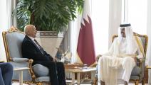 أمير قطر يلتقي برئيس مجلس النواب بدولة ليبيا (الديوان الأميري)
