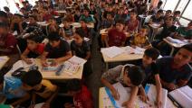 لا حدود للإزدحام في صفوف مدارس العراق (صافين حامد/ فرانس برس)