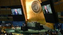 بايدن يلقي كلمة أمام الدورة 77 للجمعية العامة للأمم المتحدة بنيويورك (فرانس برس)